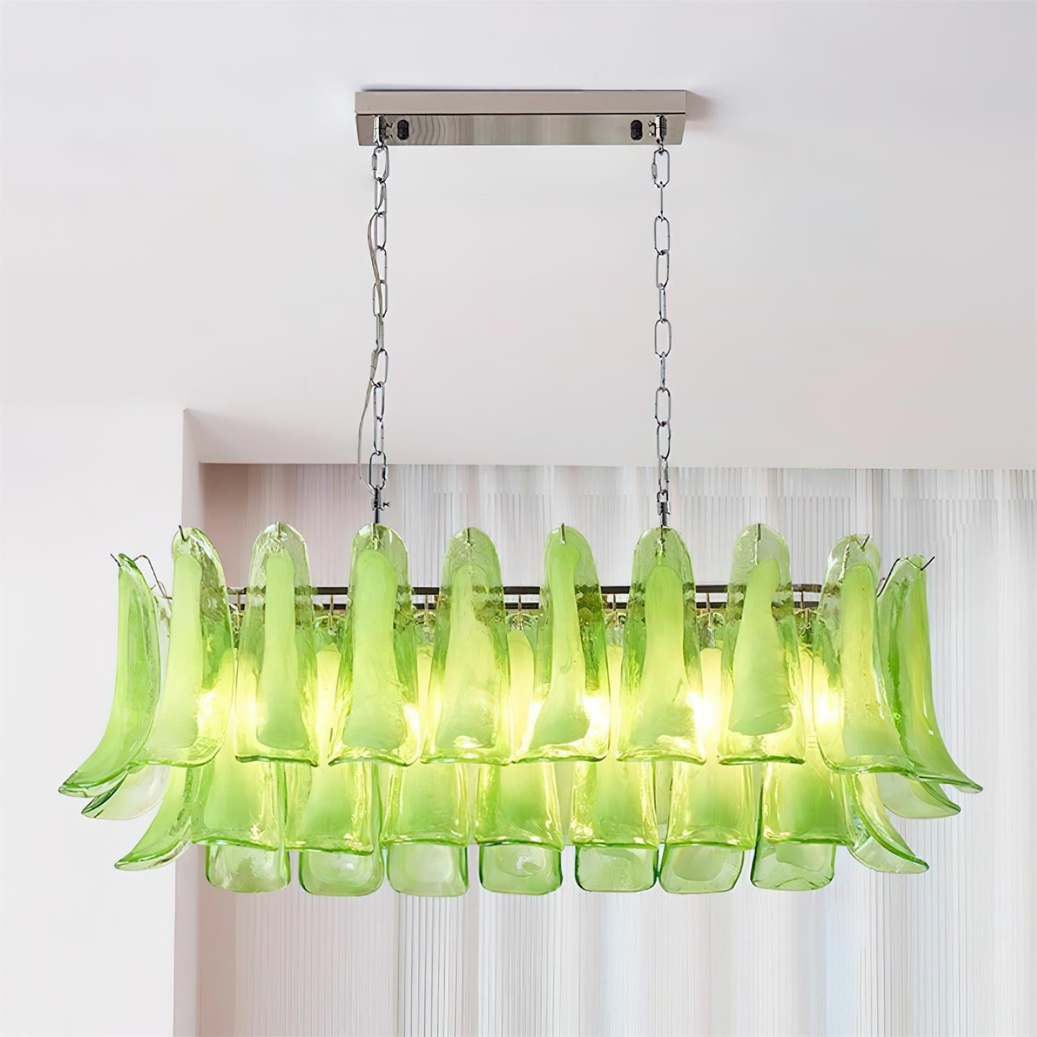 Elizabeth Murano Chandelier Rectangular - Letslighting