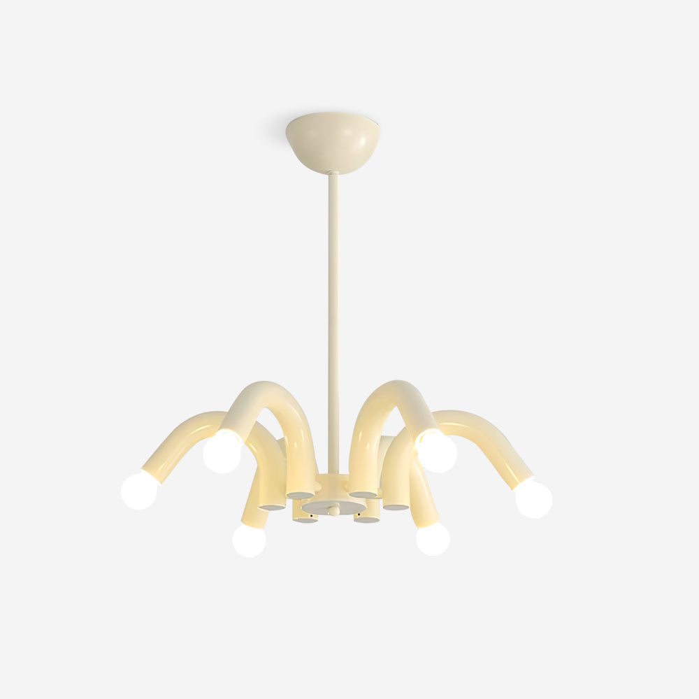 Fivelle Modern Cream Multi-Arm Chandelier - Letslighting