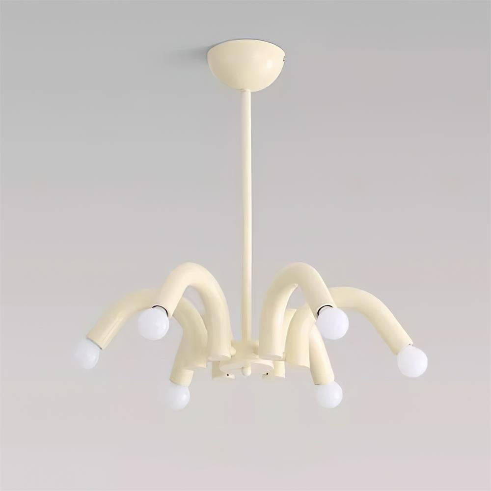 Fivelle Modern Cream Multi-Arm Chandelier - Letslighting