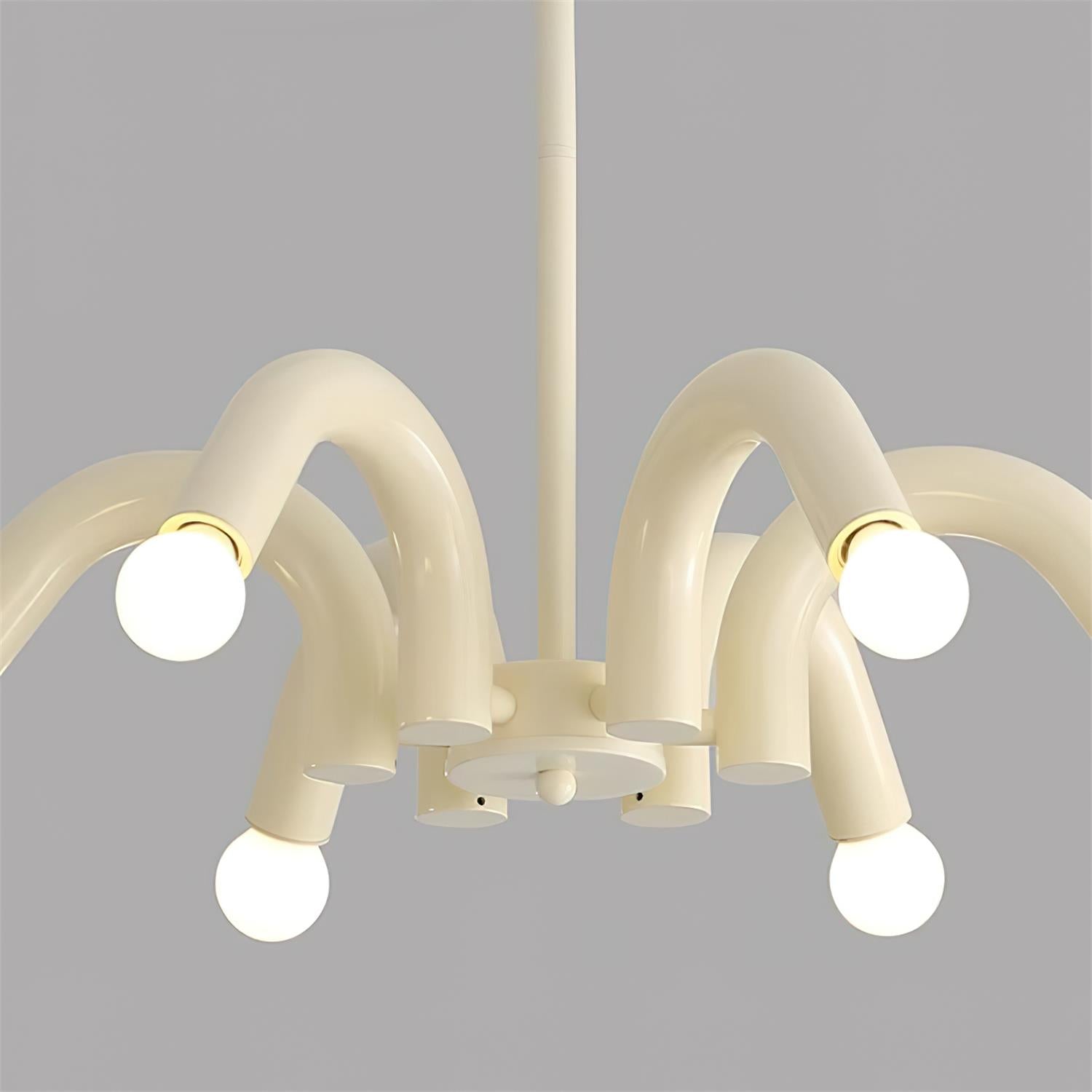 Fivelle Modern Cream Multi-Arm Chandelier - Letslighting