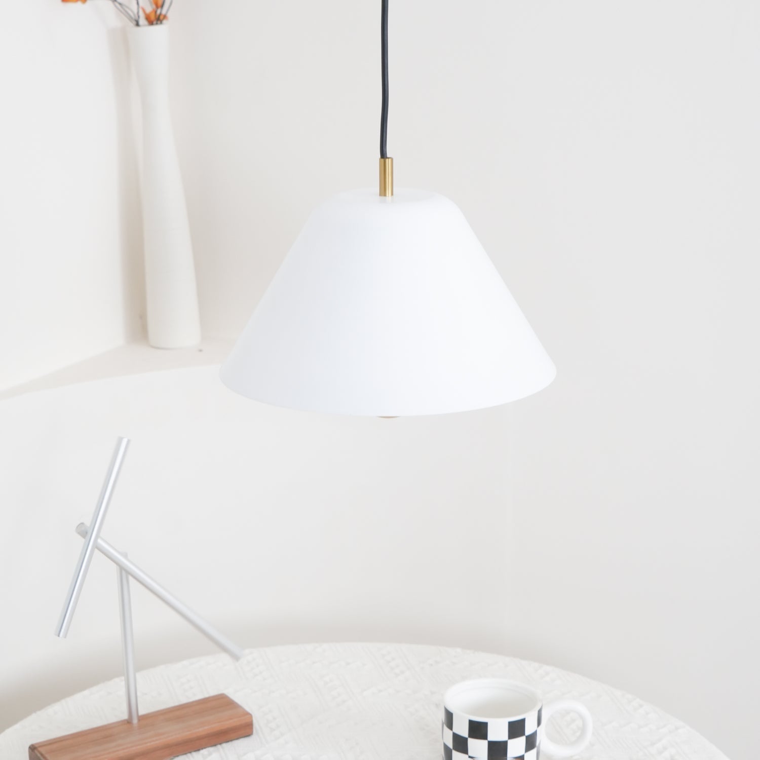 Pendant Lamp Modern Shade in Green and White Minimalist - Letslighting