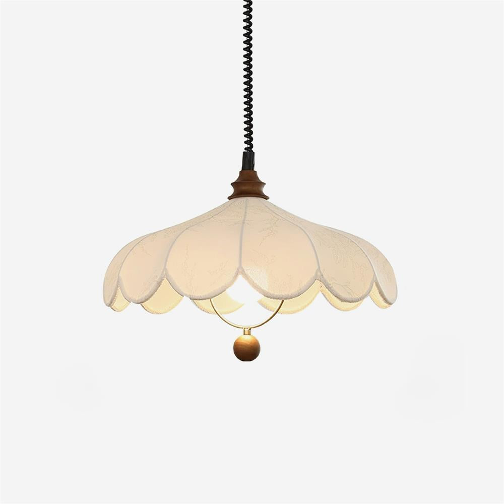 Pendant Lamp Petals with Pattern Vintage Floral French Elegance - Letslighting