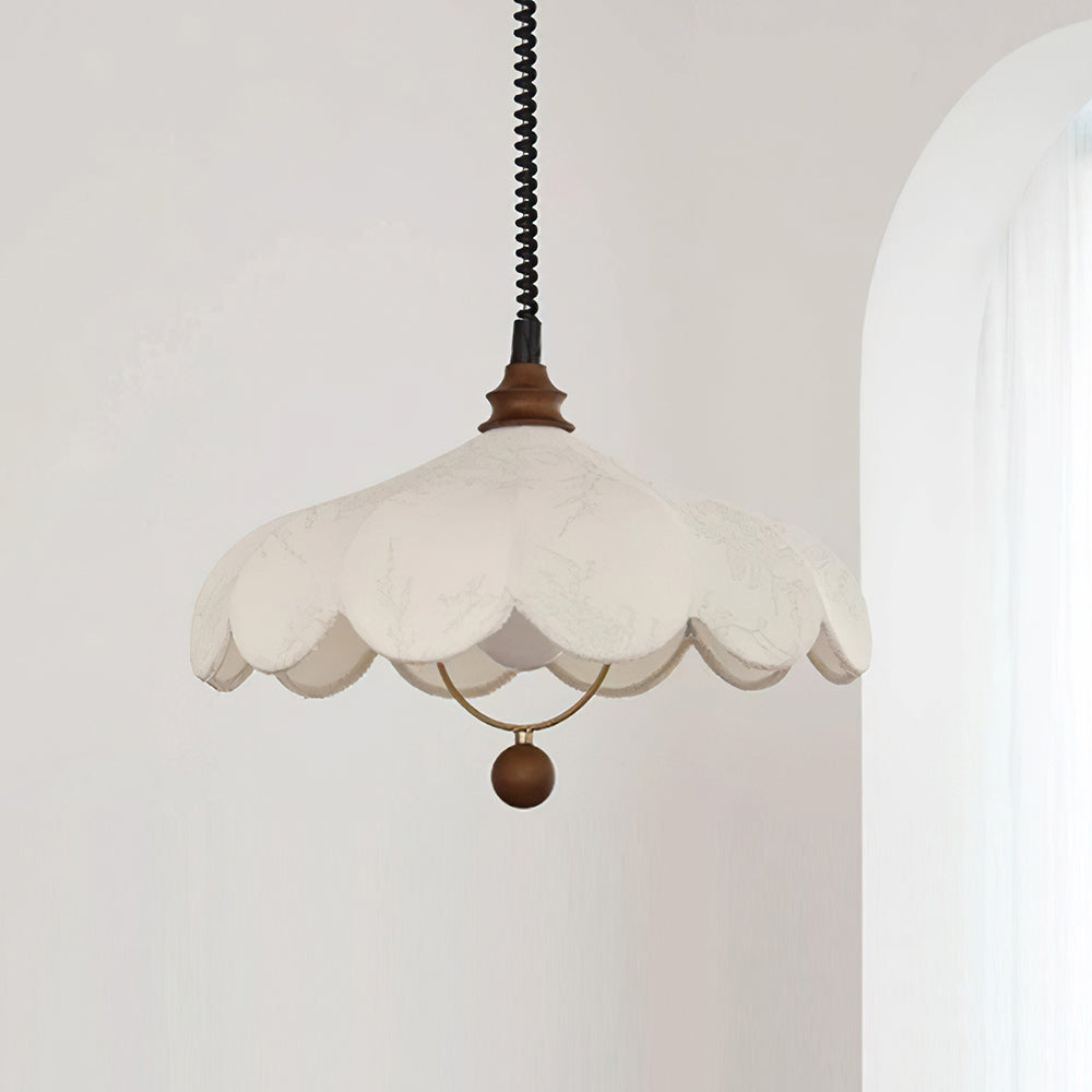Pendant Lamp Petals with Pattern Vintage Floral French Elegance - Letslighting