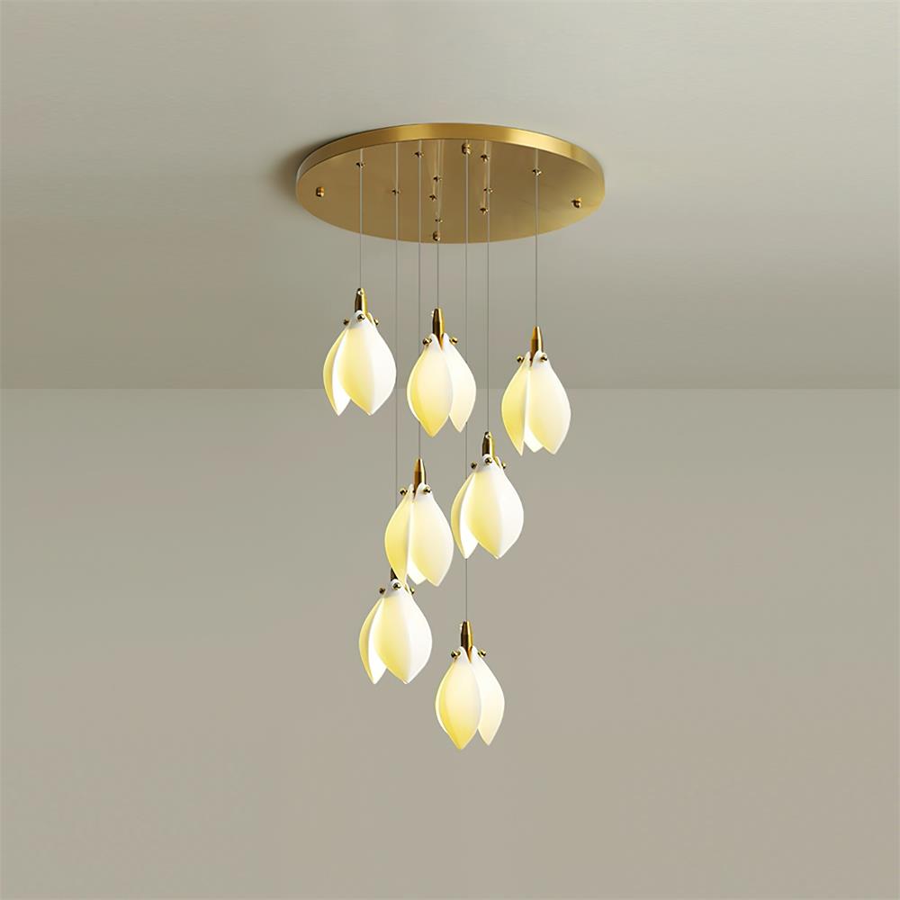 Lilium Chandelier Drop Cascading Petals - Letslighting