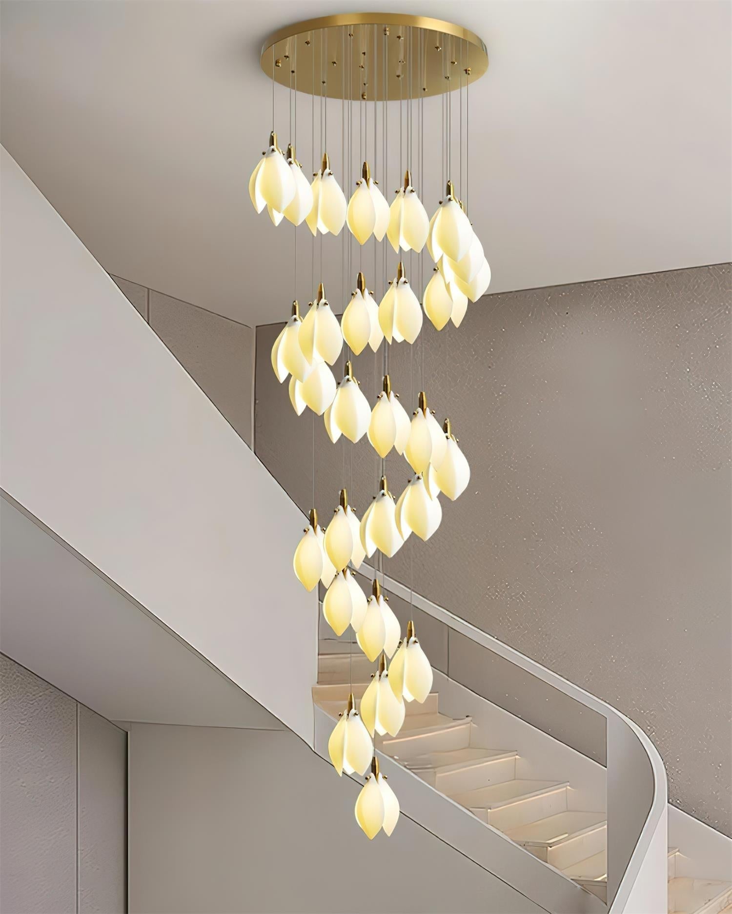 Lilium Chandelier Drop Cascading Petals - Letslighting