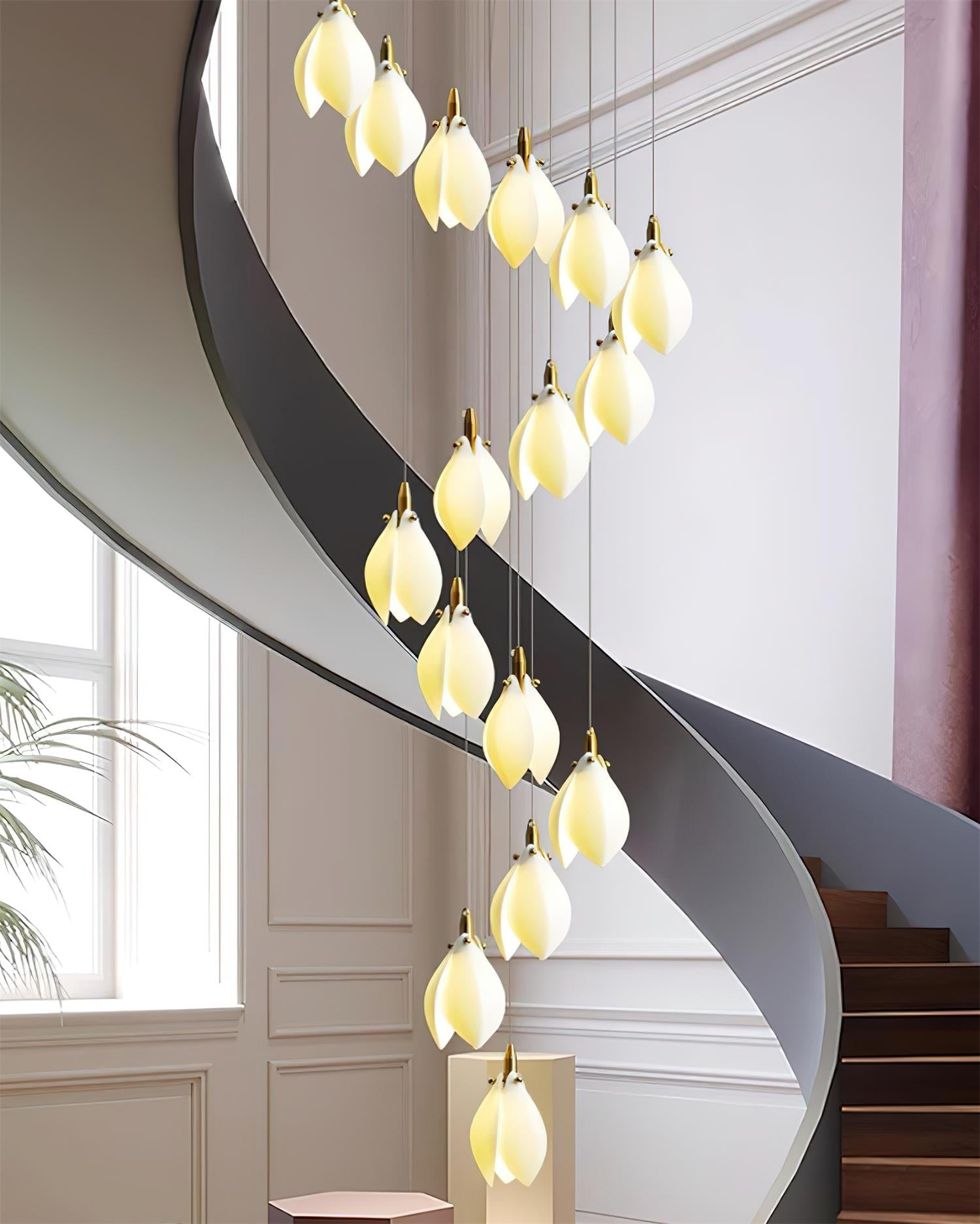 Lilium Chandelier Drop Cascading Petals - Letslighting