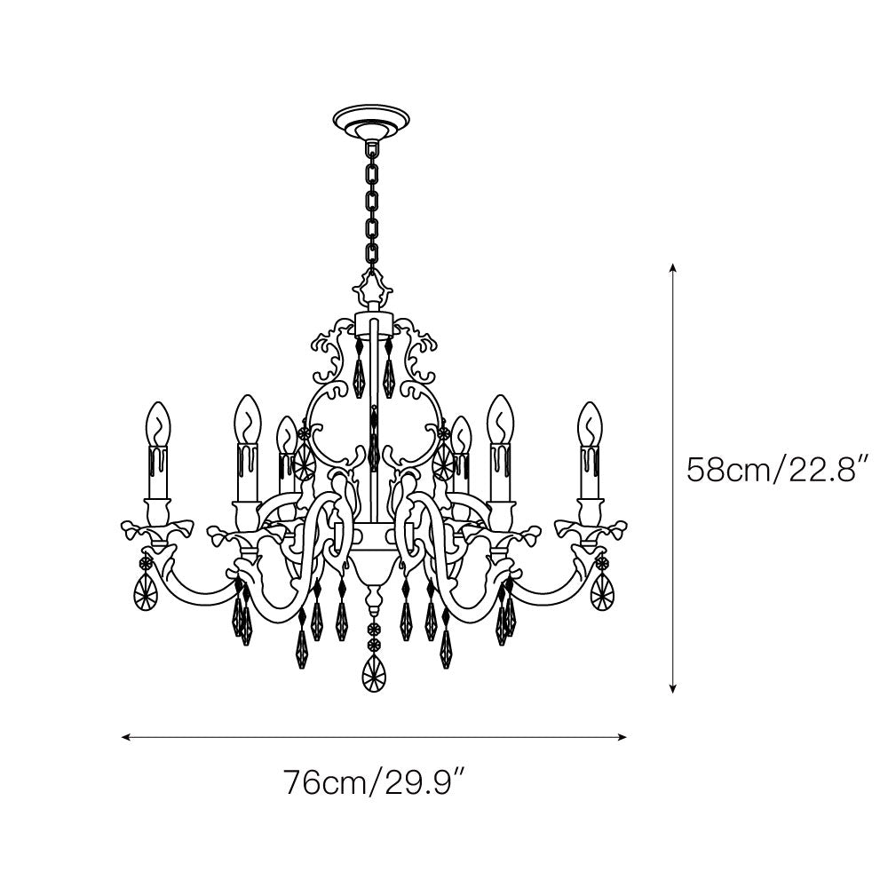 Olrinila Postmodern Luxury Brass Crystal Chandelier - Lamp Copper