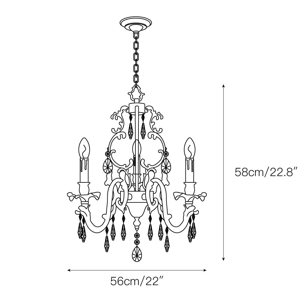 Olrinila Postmodern Luxury Brass Crystal Chandelier - Lamp Copper