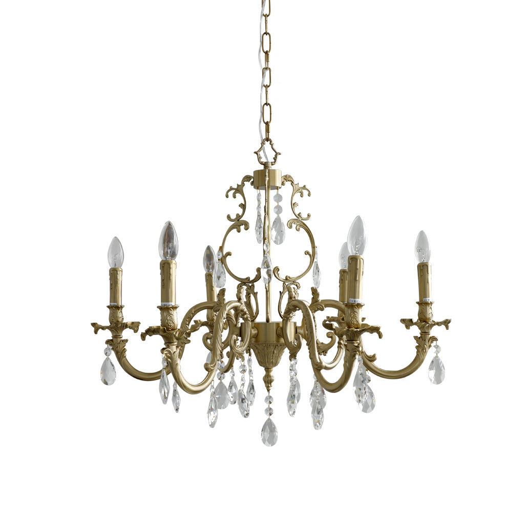 Olrinila Postmodern Luxury Brass Crystal Chandelier - Lamp Copper