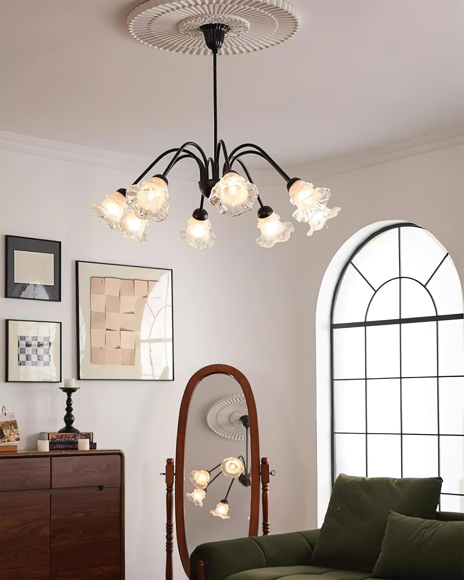 Lilura Chandelier Petal Glass Bloom - Letslighting