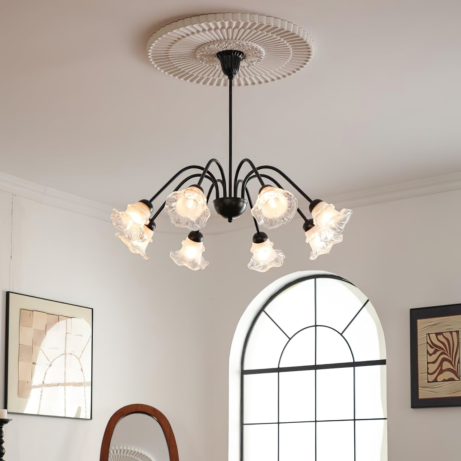 Lilura Chandelier Petal Glass Bloom - Letslighting