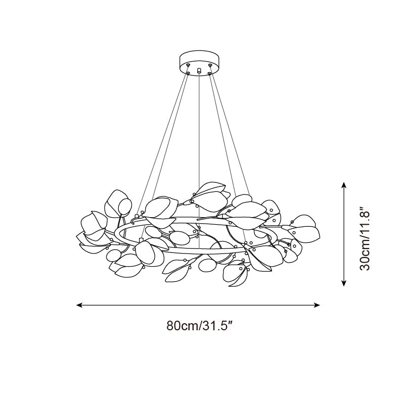Lilyloop Chandelier Blooming Petal Cascade - Letslighting
