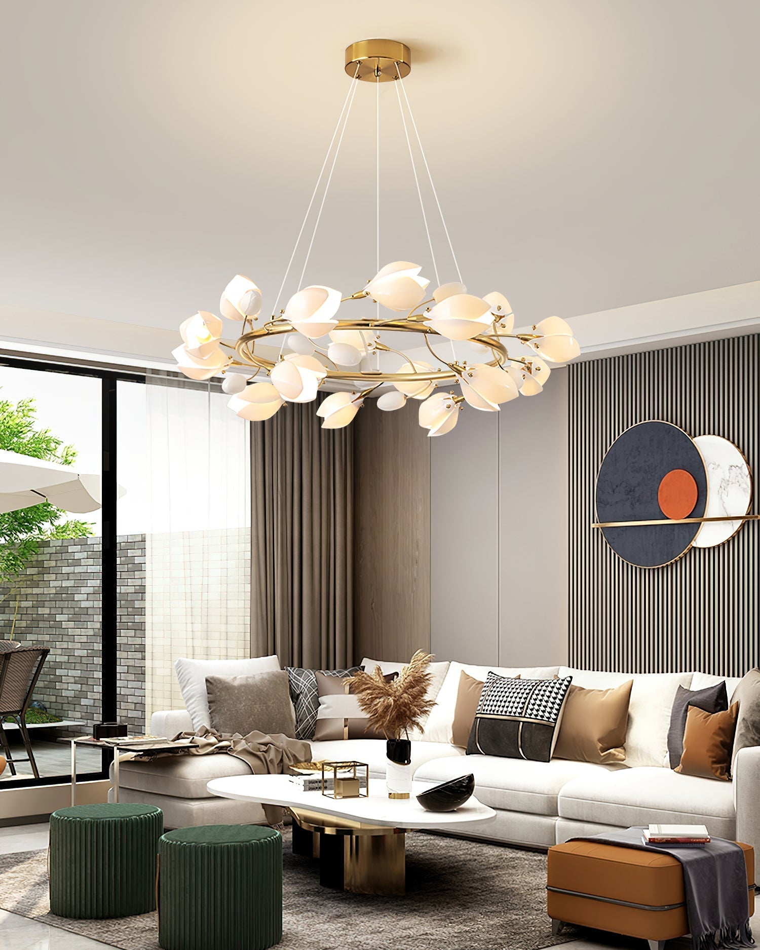 Lilyloop Chandelier Blooming Petal Cascade - Letslighting