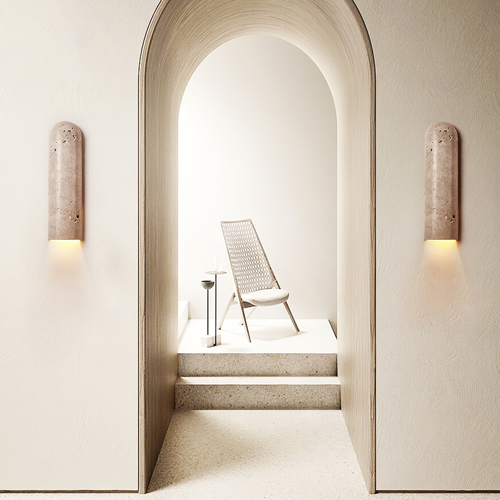 Olvenan Travertine Wall Light - Letslighting