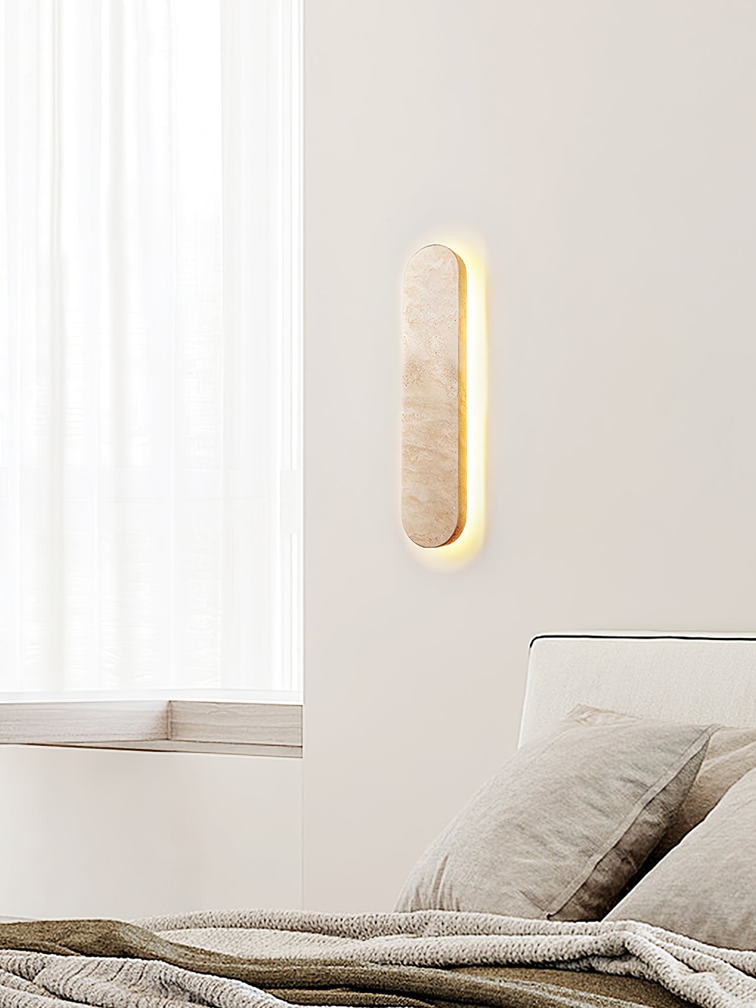 Elraee Travertine Wall Light - Letslighting