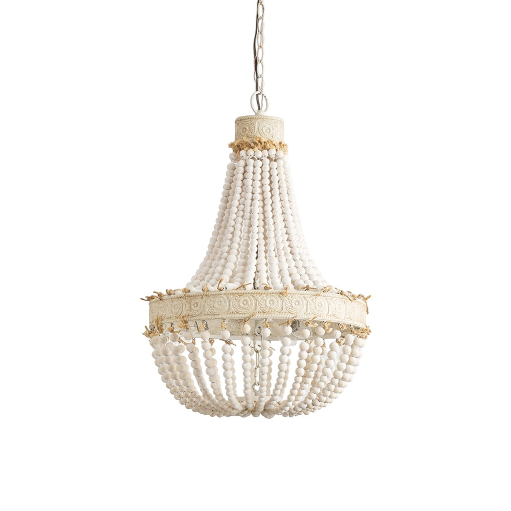 Ulvararis Postmodern Luxury Beaded Wooden Metal Chandelier - Lamp Copper