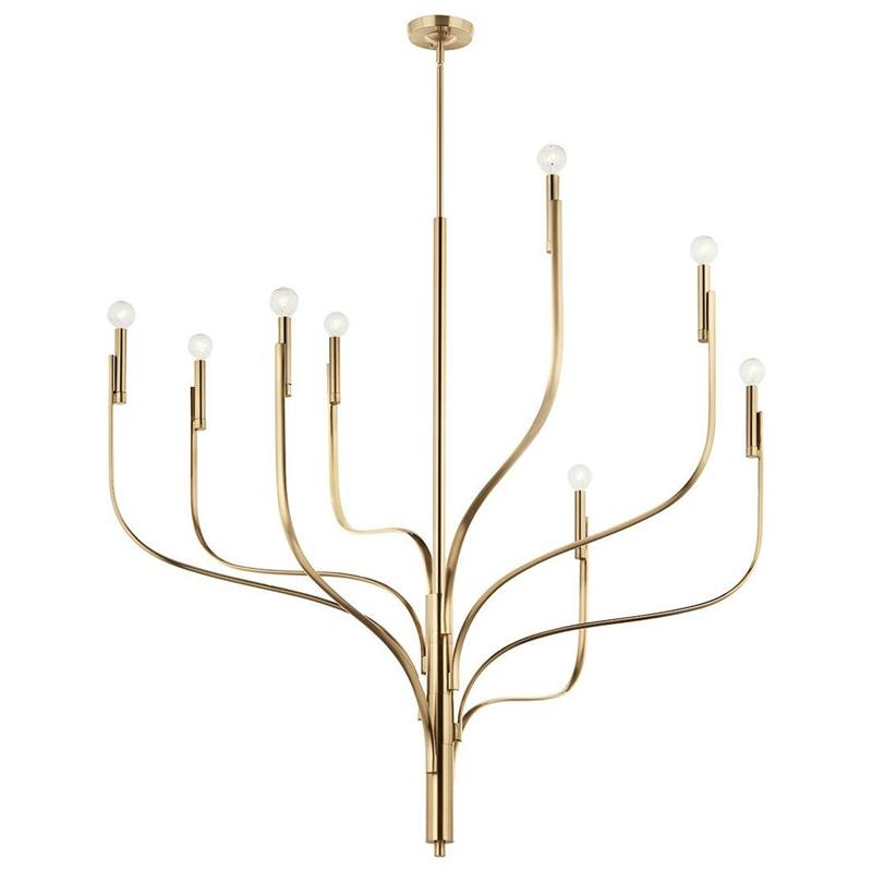 Acariel Vintage Industrial Metal Chandelier - Lamp Copper