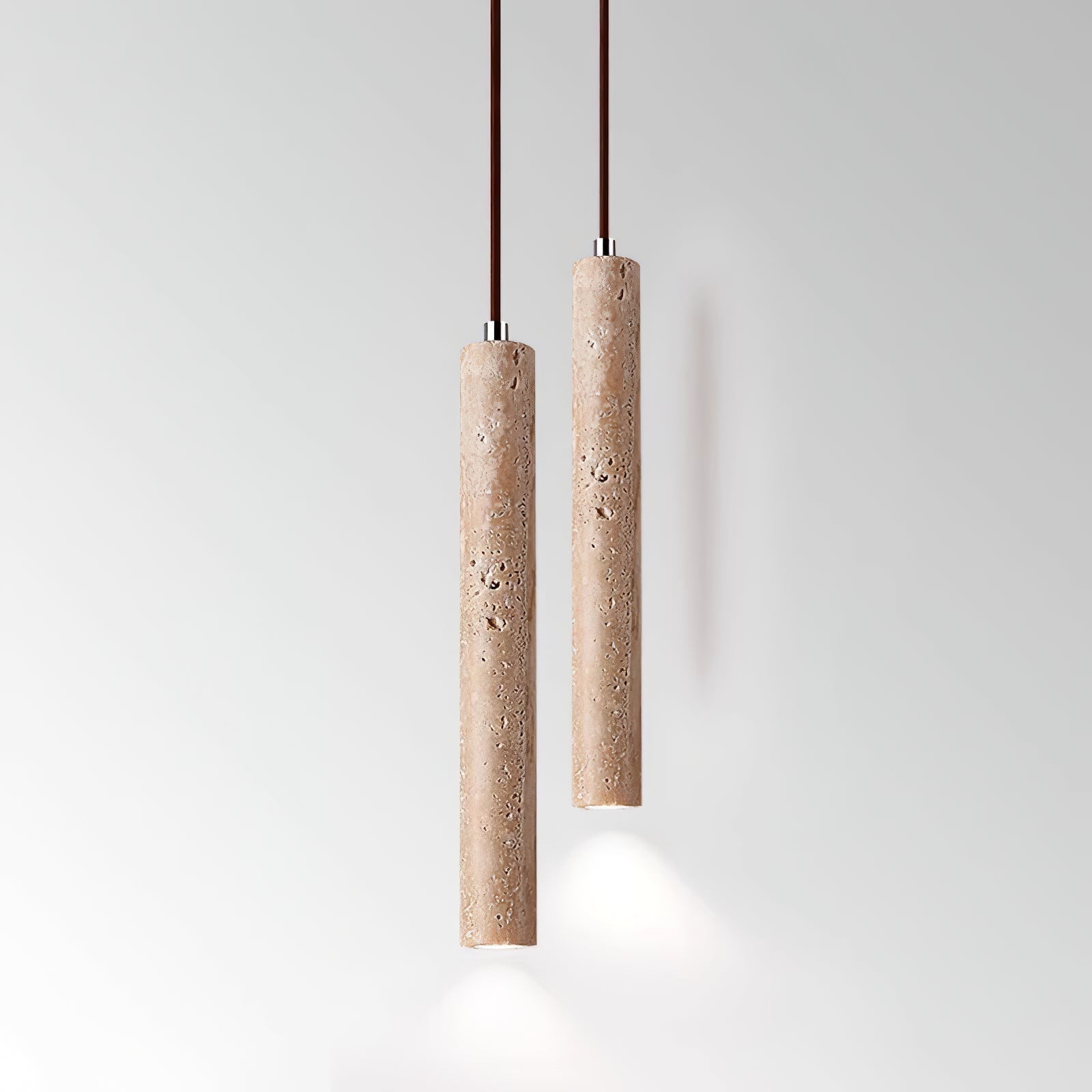 Olvynarae Cylindrical Travertine Pendant Light - Letslighting