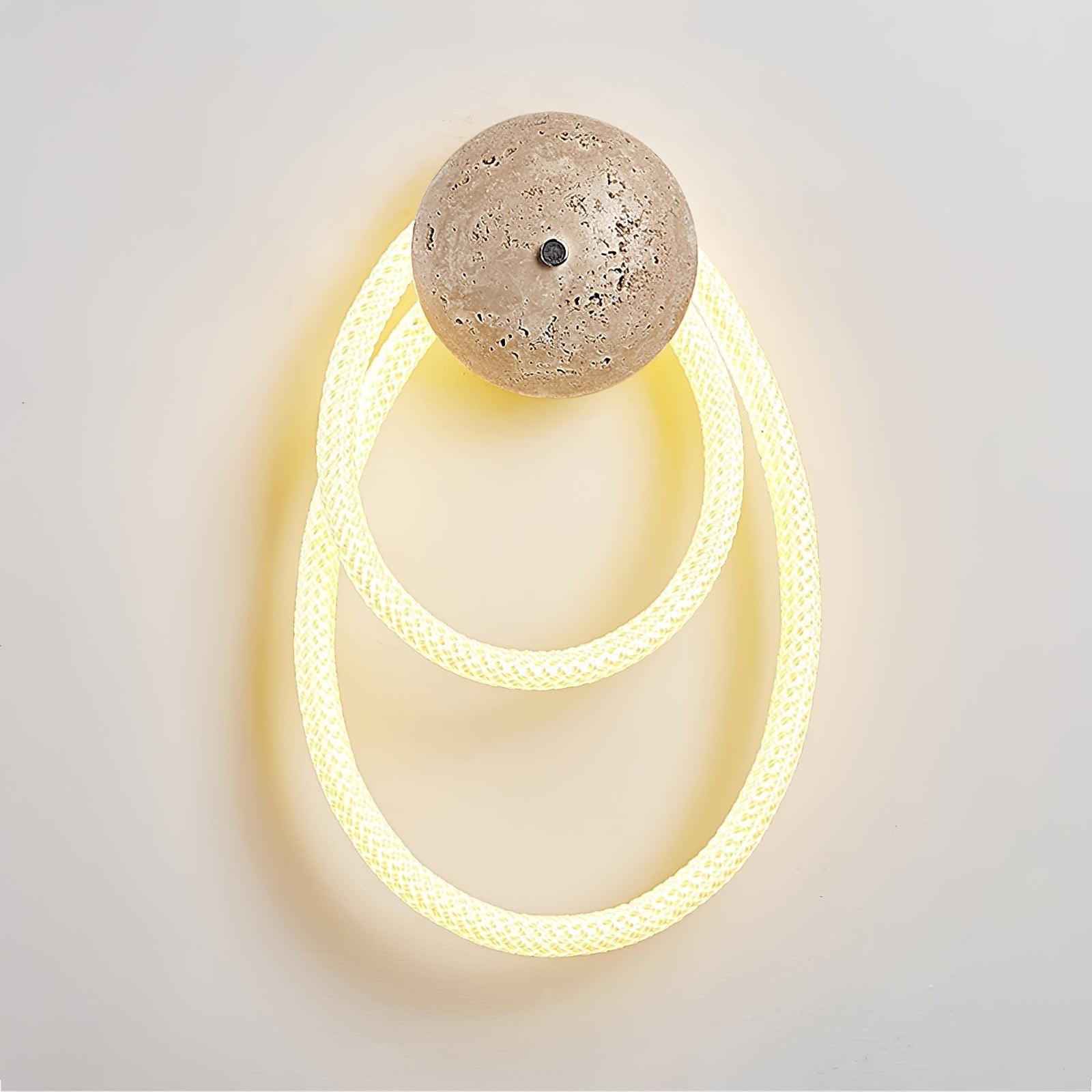 Luma Applique Murale Moderne en Travertin Boucle