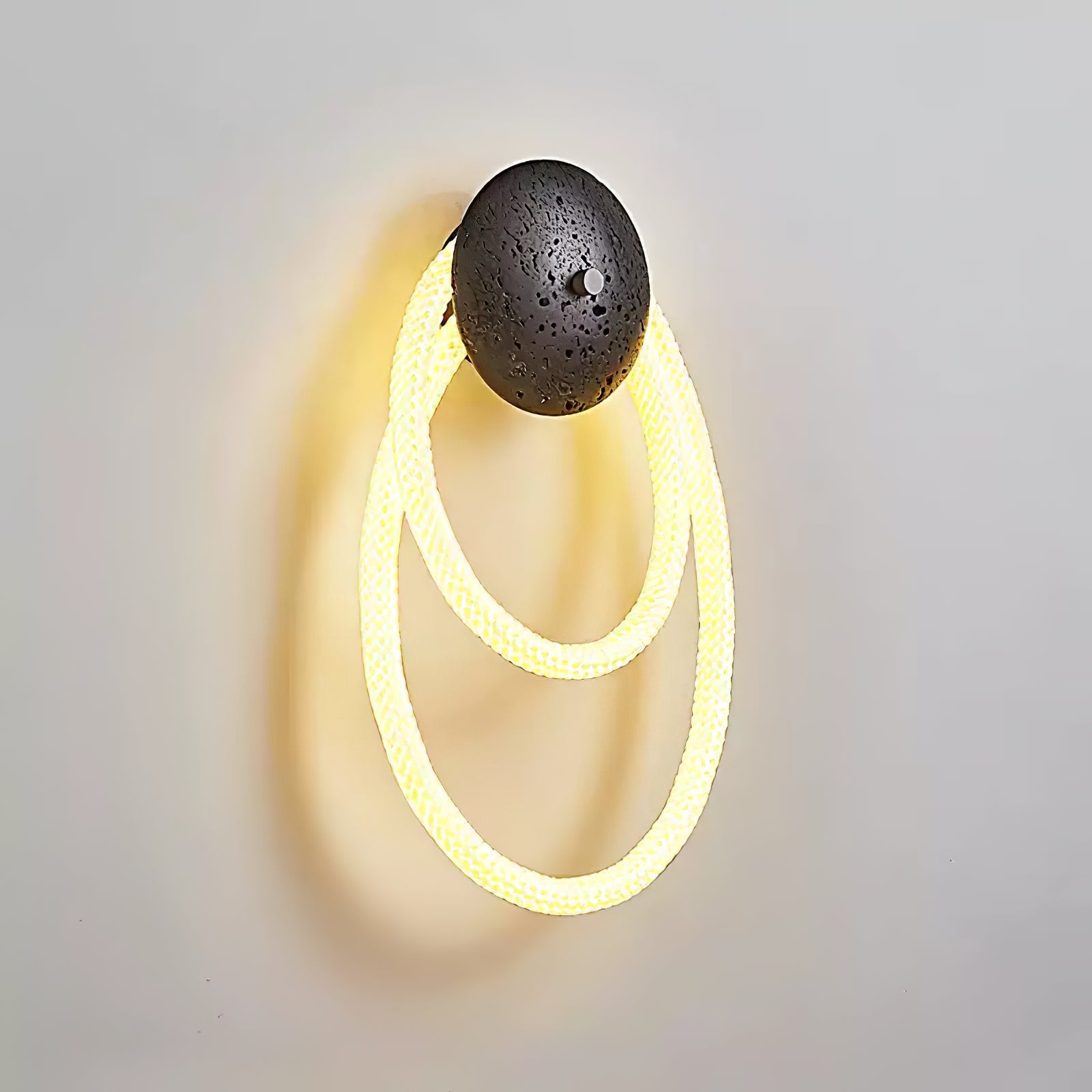 Luma Applique Murale Moderne en Travertin Boucle