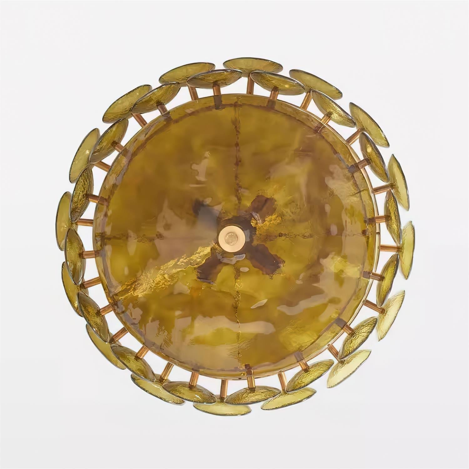Ventilo Amber Glass Chandelier - Letslighting