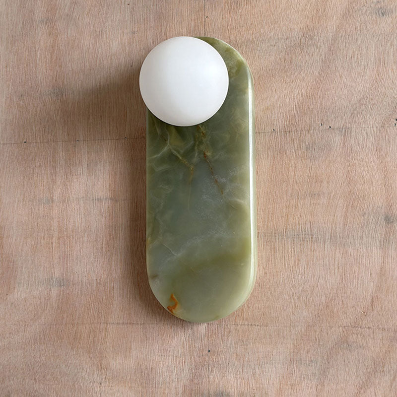 Syraeia Modern Minimalist Marble Jade Wall Lamp - Lamp Copper