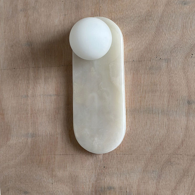 Syraeia Modern Minimalist Marble Jade Wall Lamp - Lamp Copper