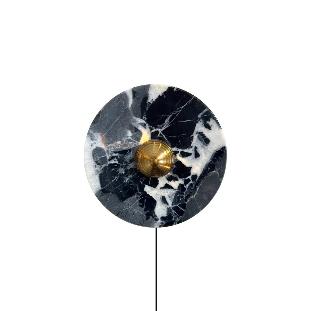 Mydorila Nordic Art Plug Marble Metal Wall Lamp - Lamp Copper