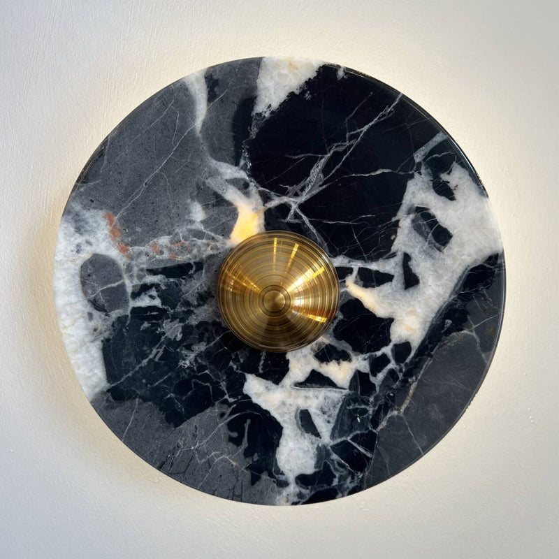 Evraeel Nordic Art Marble Metal Wall Lamp - Lamp Copper