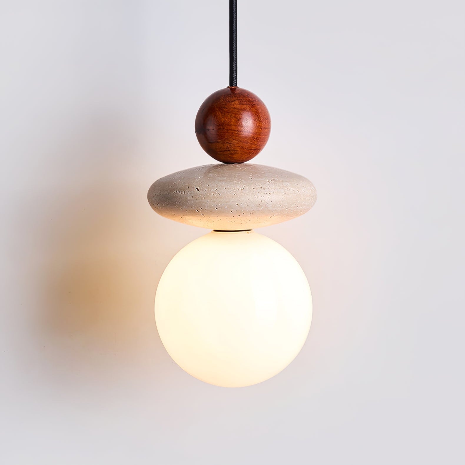 Lumi Moderne Minimaliste Travertin Suspension Lampe