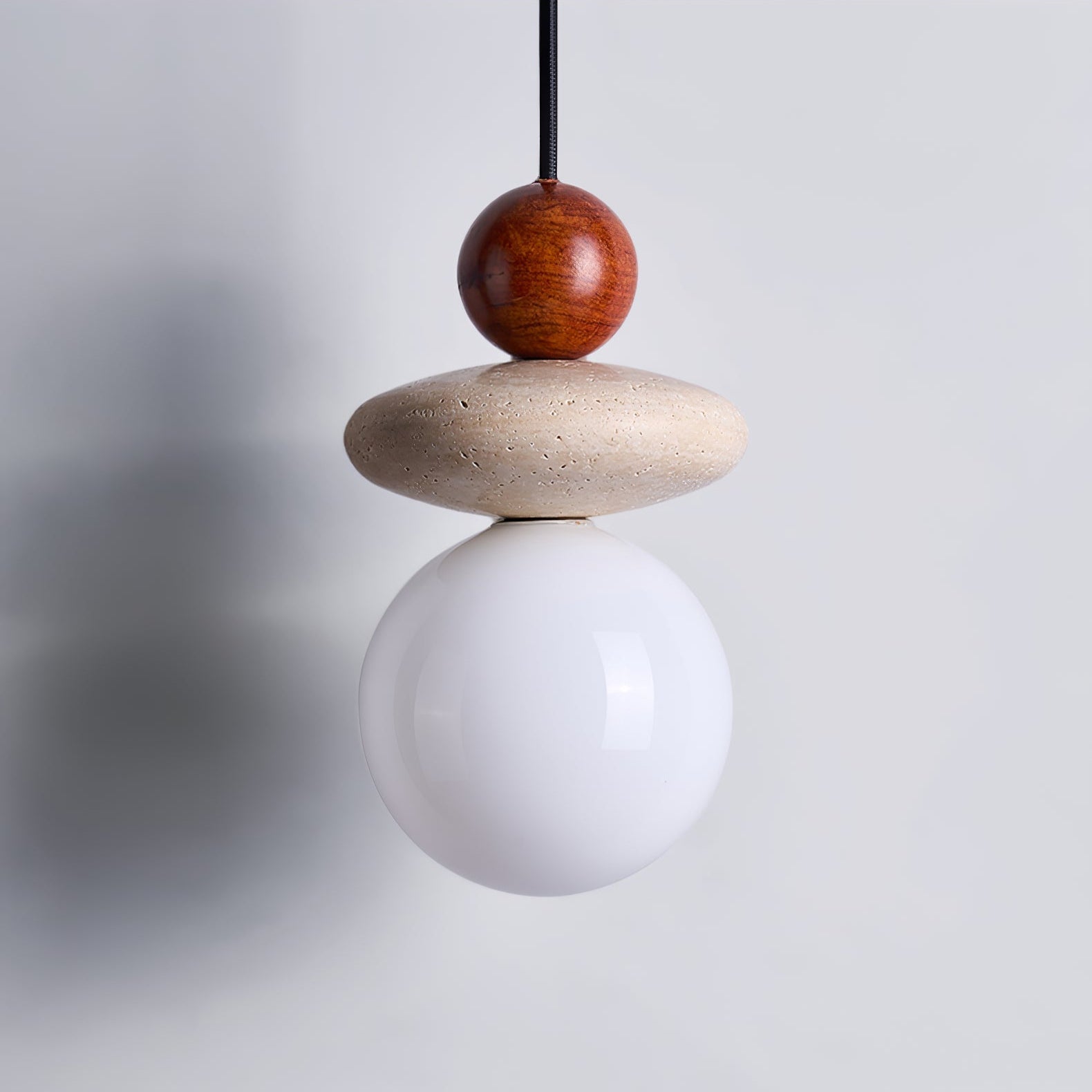 Lumi Moderne Minimaliste Travertin Suspension Lampe
