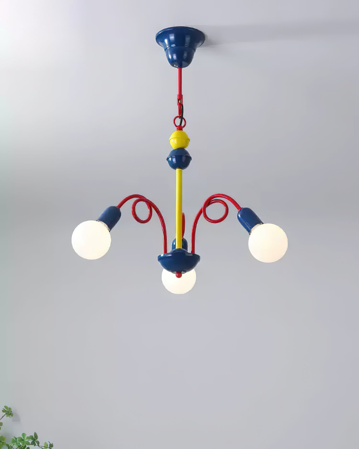 Luminosa Chandelier Red Blue Playful Joy - Letslighting