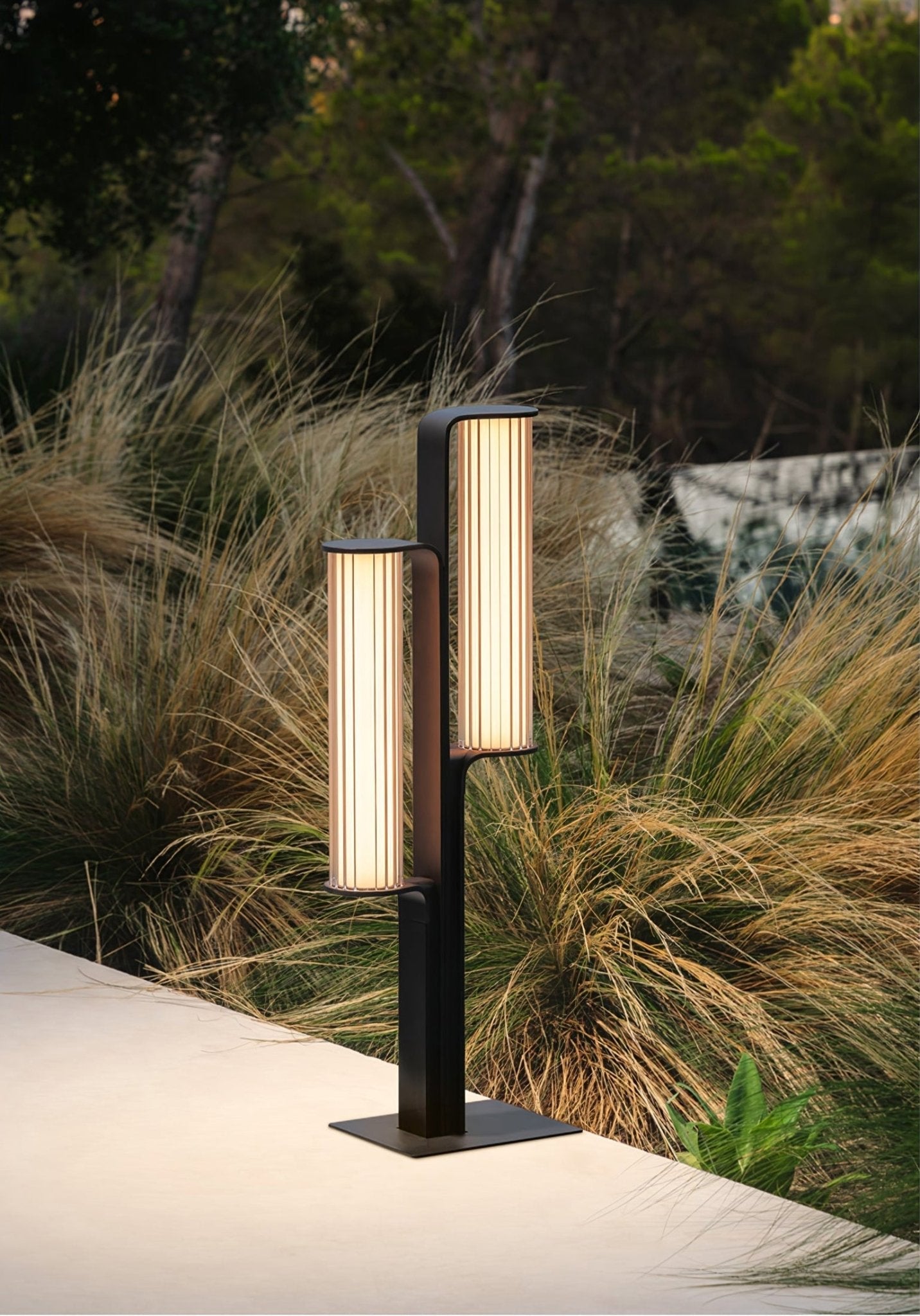 Lumo Arc Duo Acier Inoxydable Lampe Extérieure