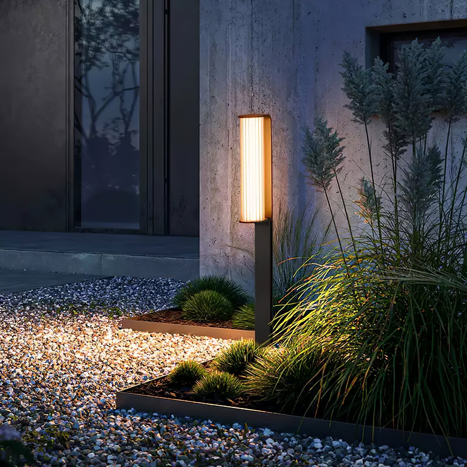 Lumo Arc Duo Acier Inoxydable Lampe Extérieure