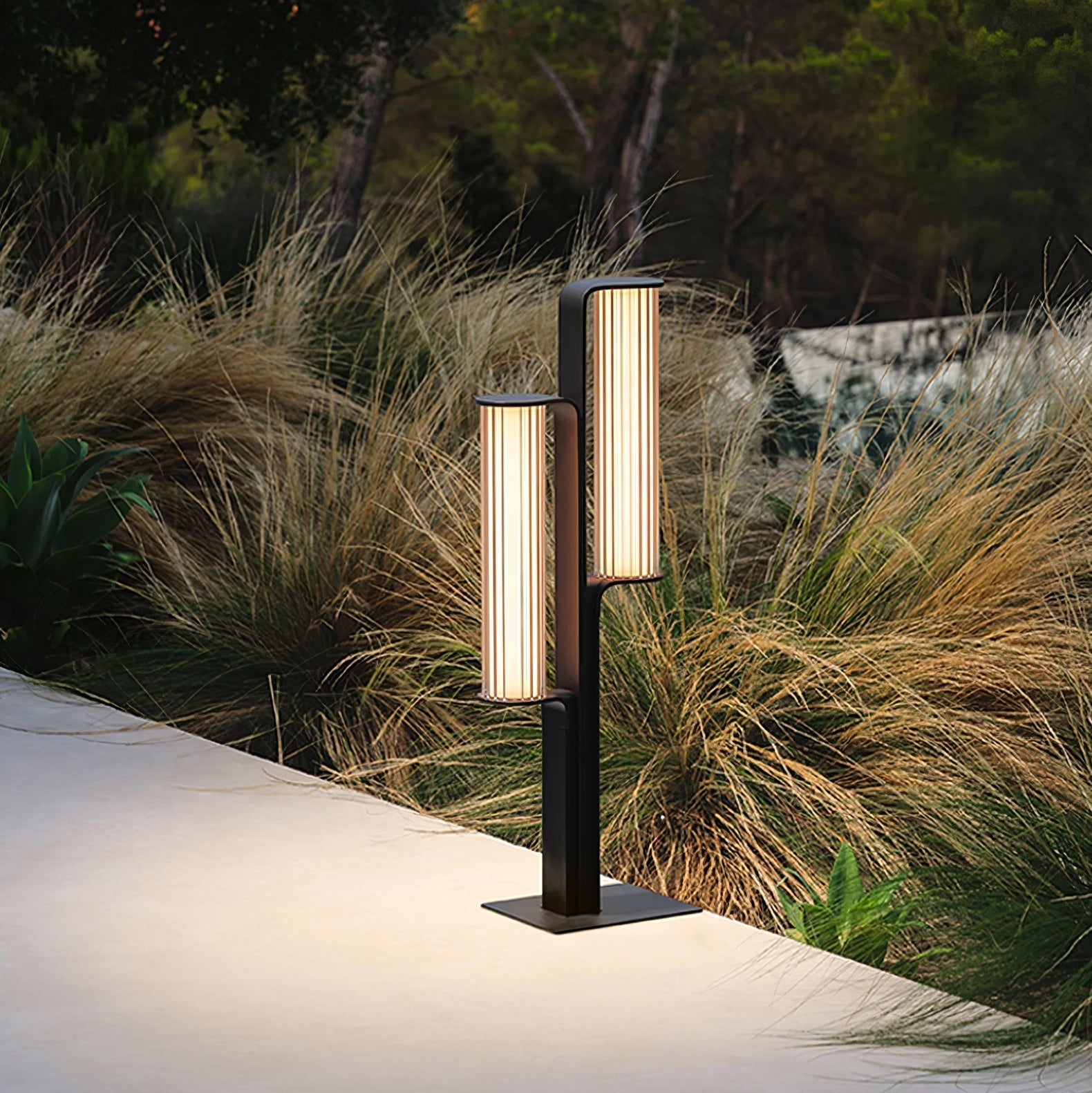 Lumo Arc Duo Acier Inoxydable Lampe Extérieure