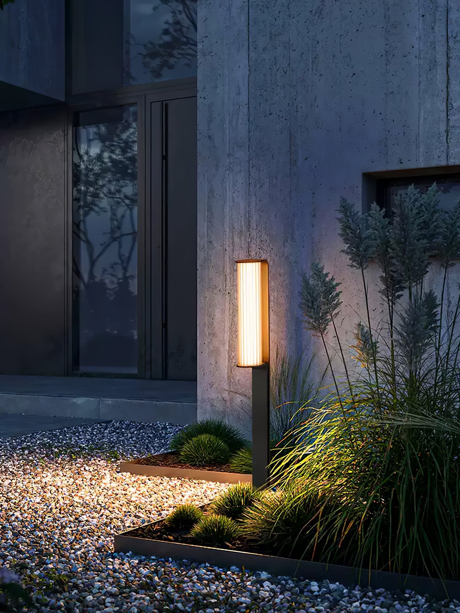 Lumo Arc Duo Acier Inoxydable Lampe Extérieure