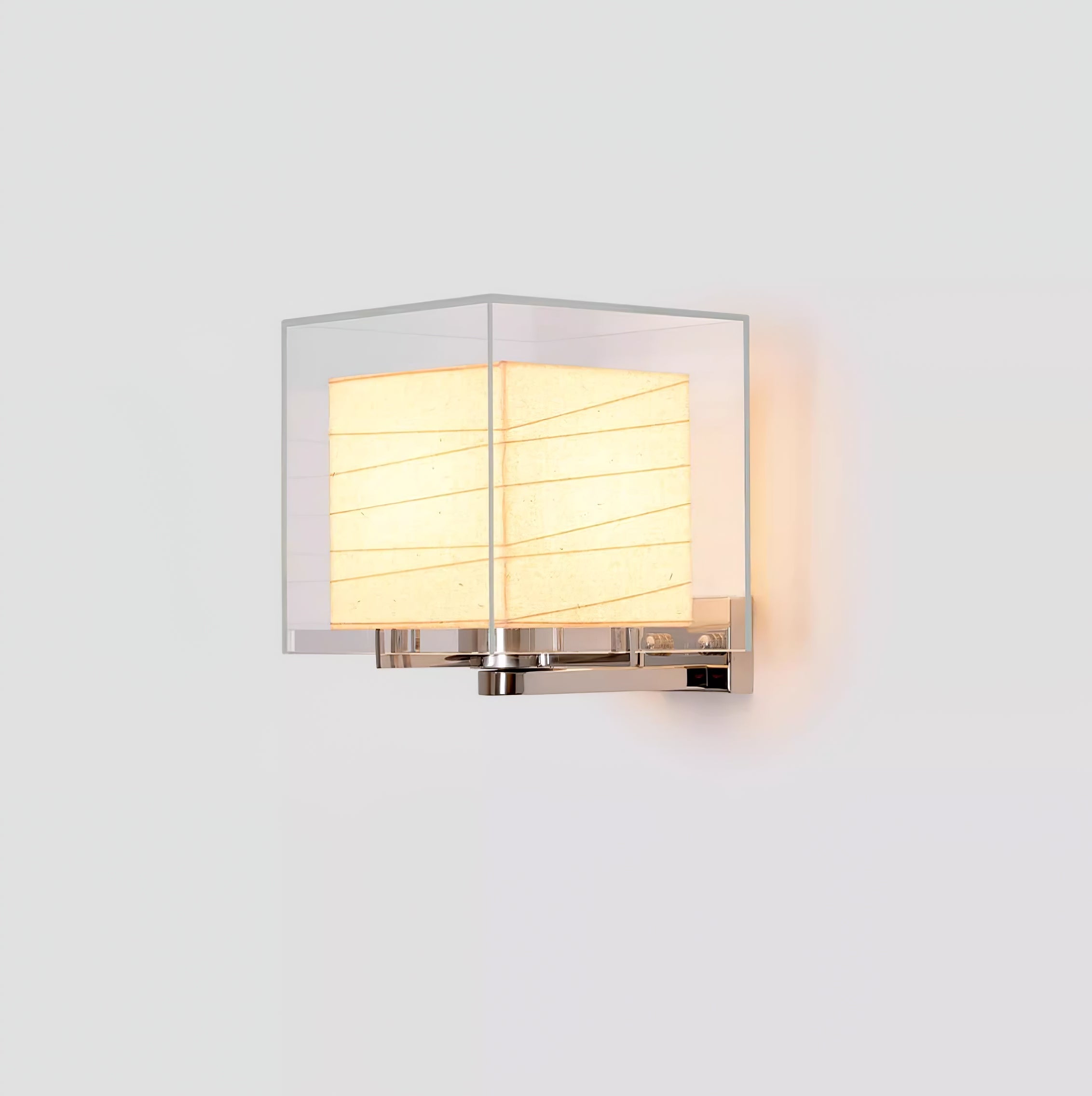Lumo Minimaliste Moderne Métal Verre Applique Murale Cube