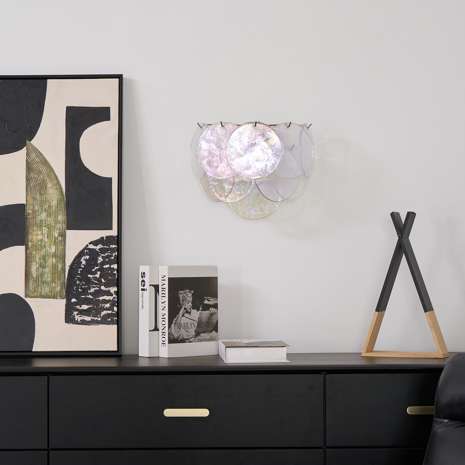 Aurora Wall Lamp Murano Glass Disc Artistic - Blowlighting