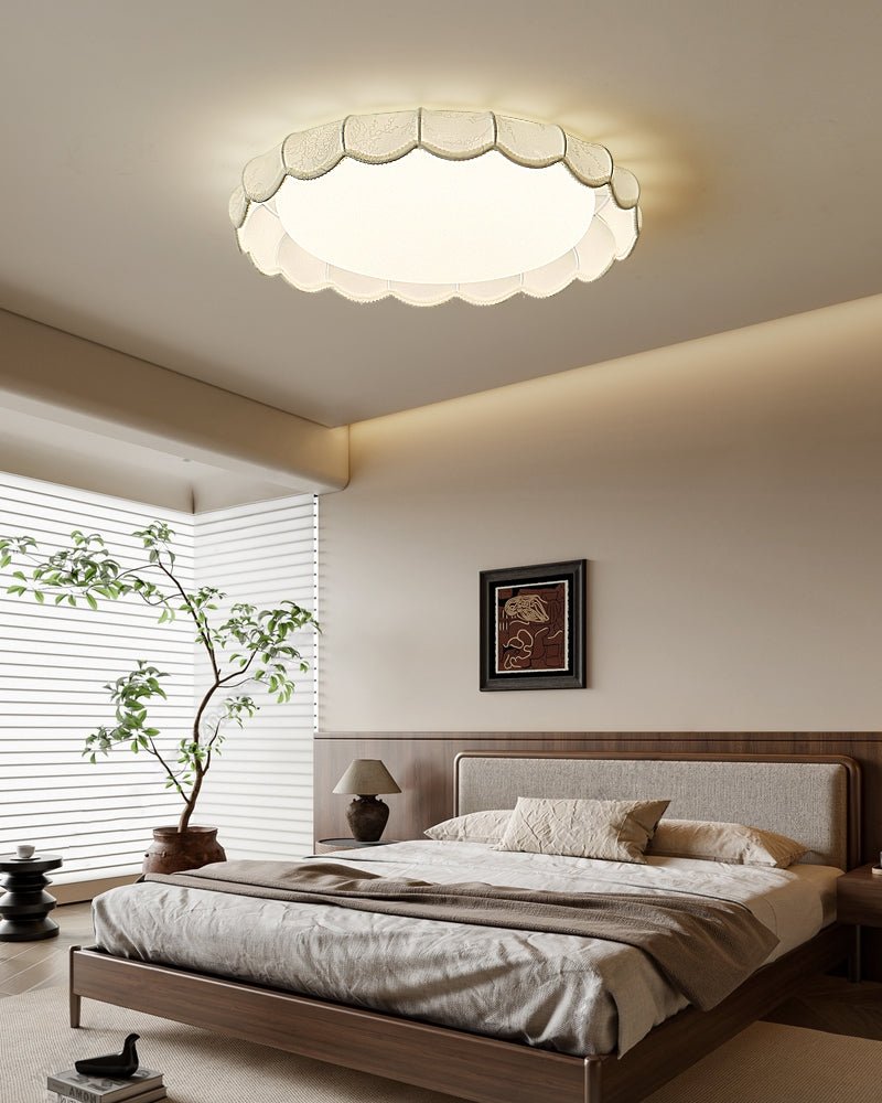Lunaria Artiste Voile Acrylique Tissu Plafonnier Lampe