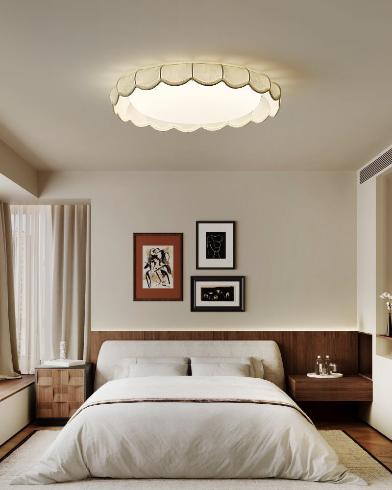 Lunaria Artiste Voile Acrylique Tissu Plafonnier Lampe