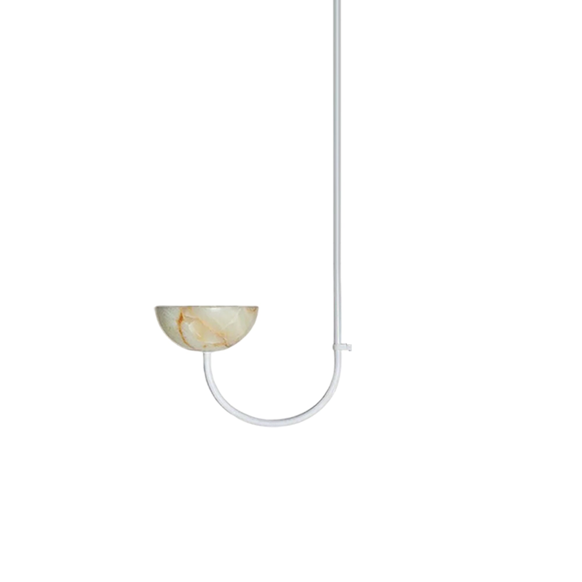Lunaris Suspension Minimaliste en Albâtre