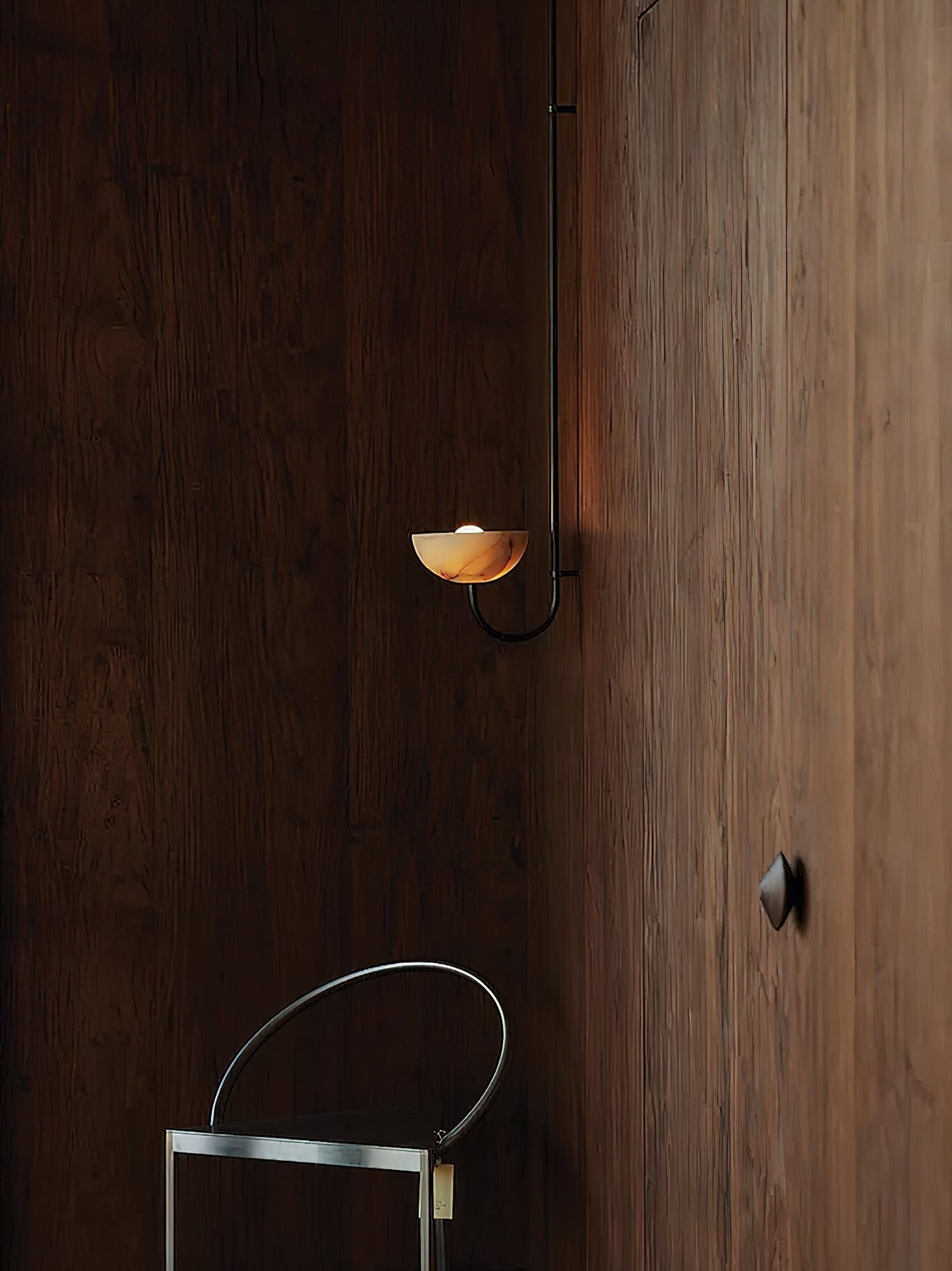 Lunaris Suspension Minimaliste en Albâtre