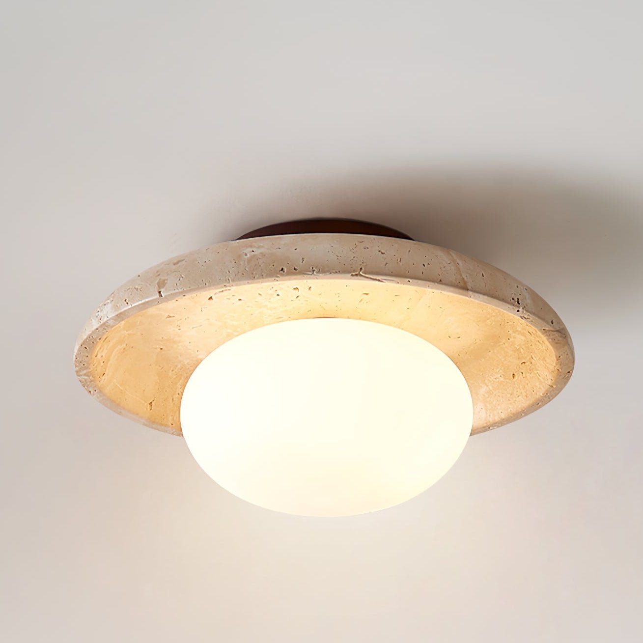 Cataliel Minimalist Travertine Ceiling Light - Letslighting