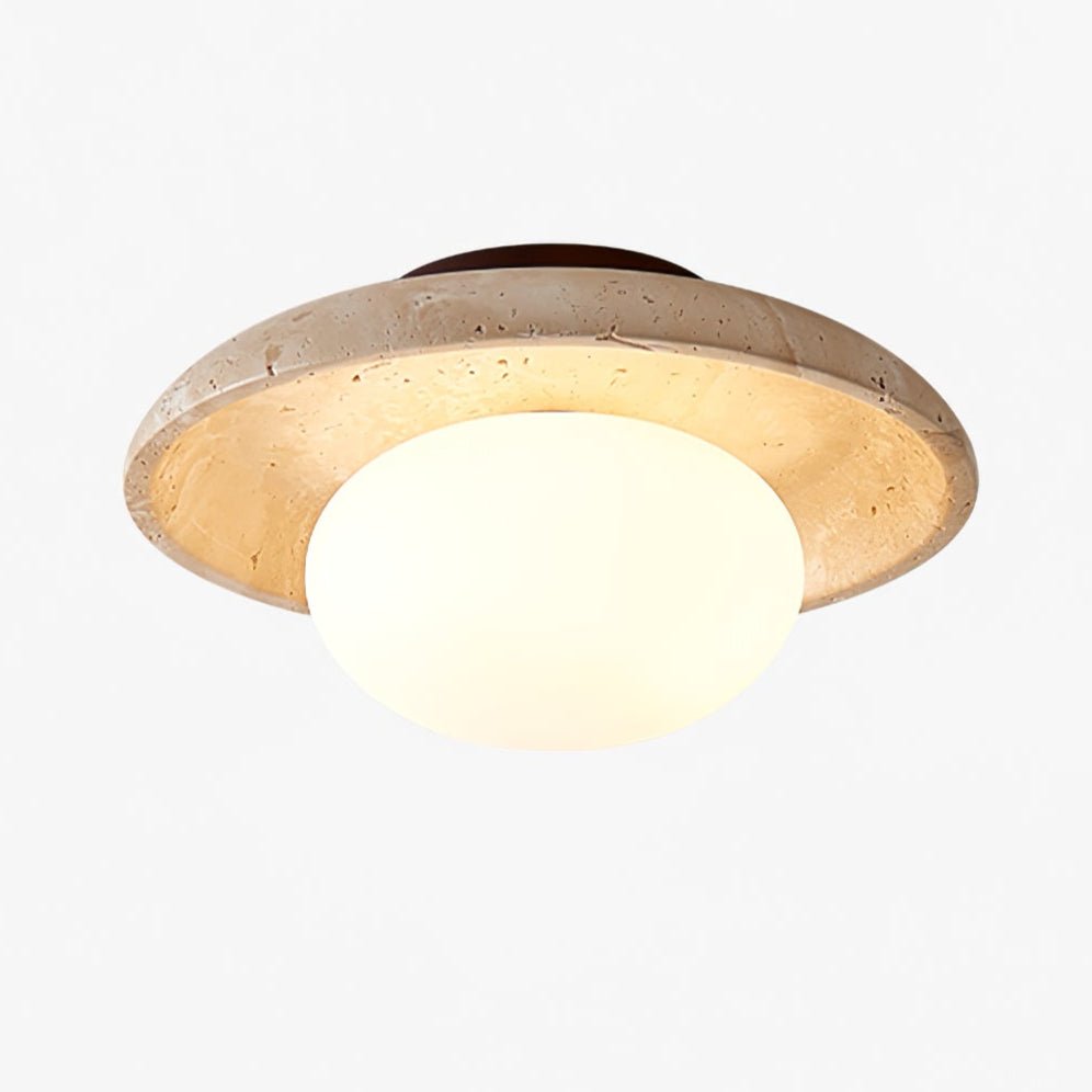 Cataliel Minimalist Travertine Ceiling Light - Letslighting