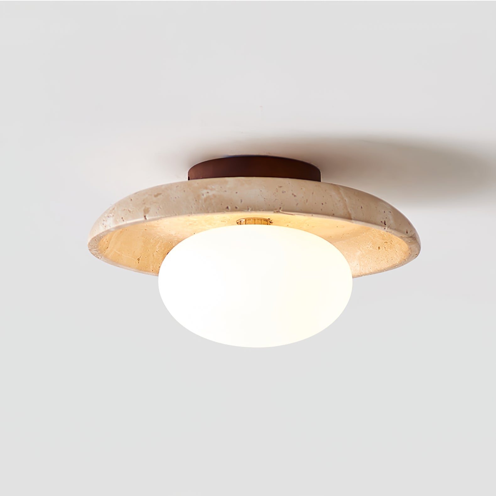 Cataliel Minimalist Travertine Ceiling Light - Letslighting