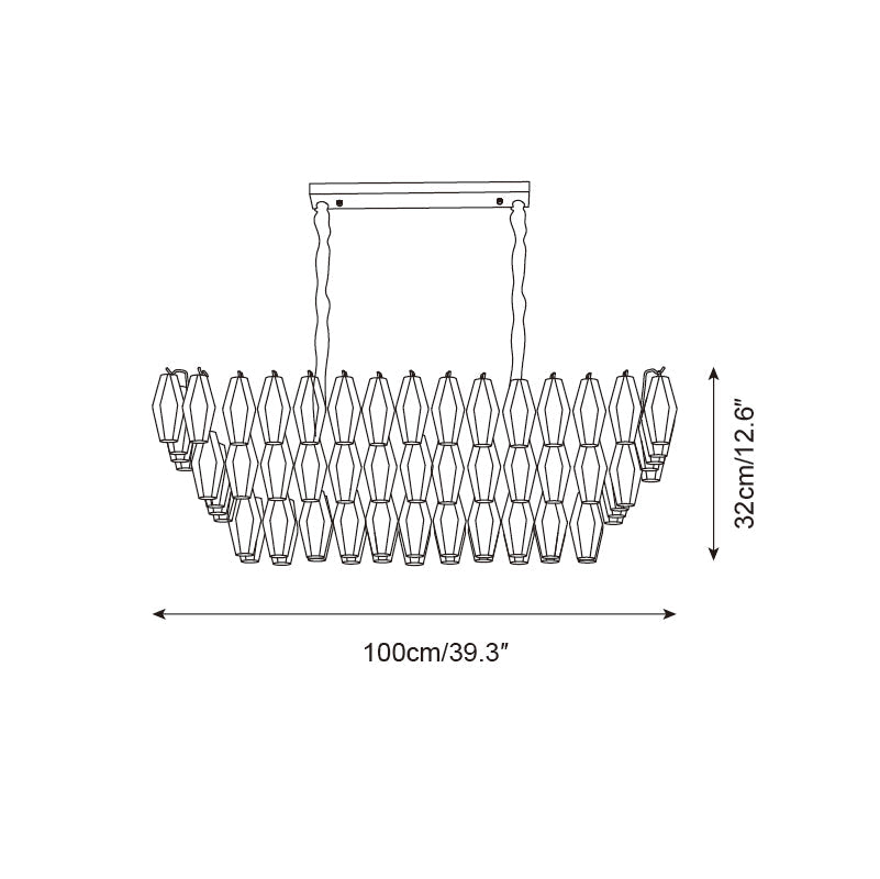 Lunvara Chandelier Prism Cascade - Letslighting