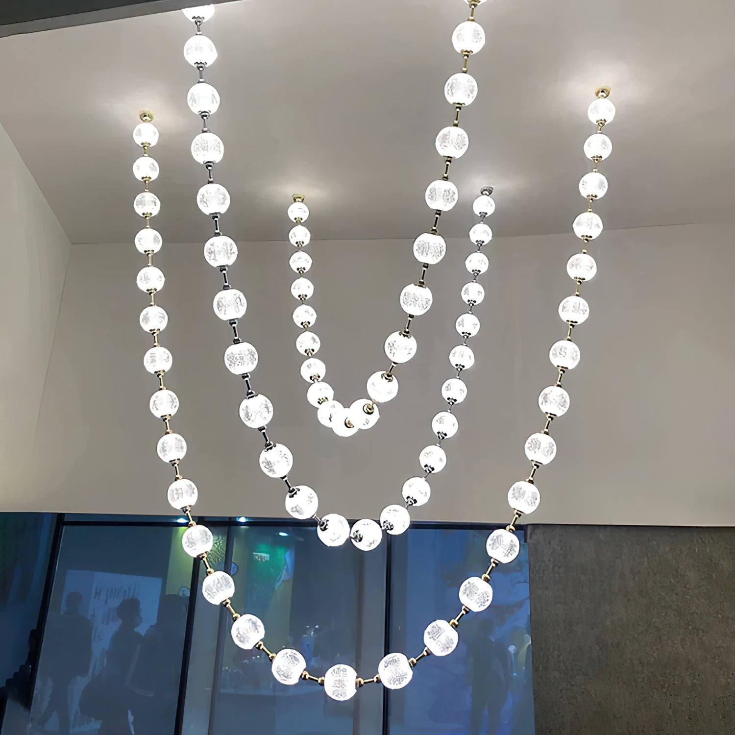 Strand Collier Aluminium Acrylique Lustre