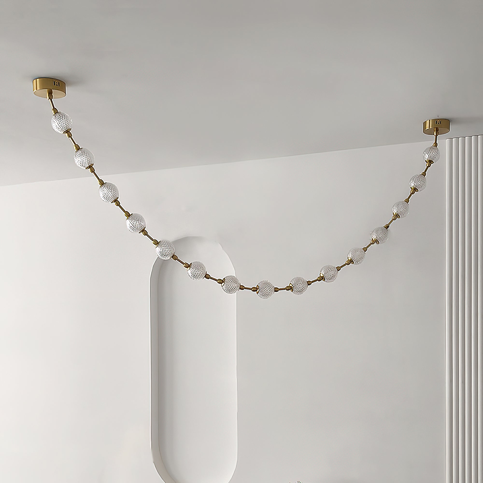 Strand Collier Aluminium Acrylique Lustre