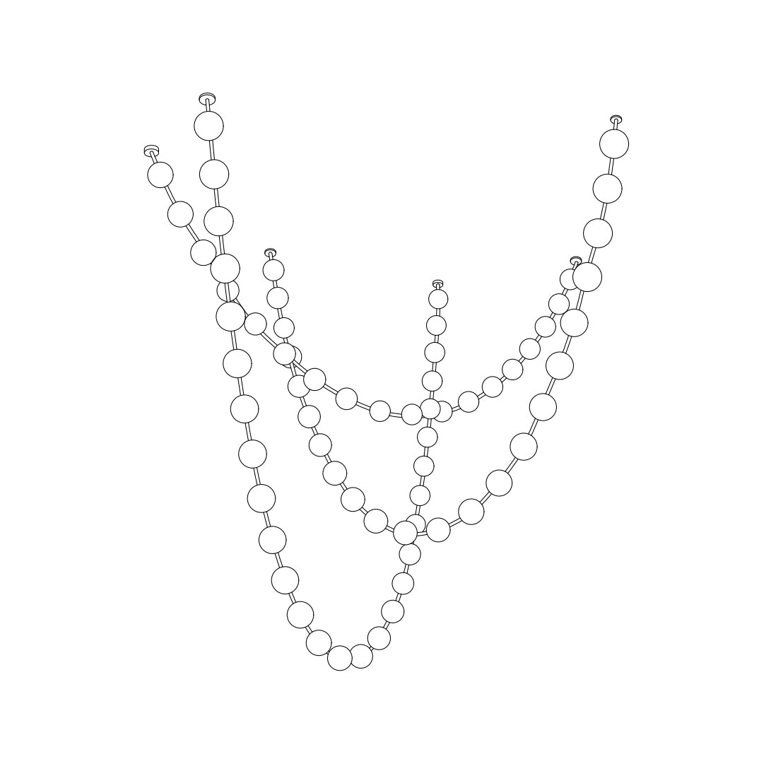 Strand Collier Aluminium Acrylique Lustre