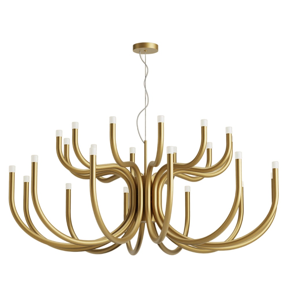 Myvenara Individual Creativity Brass Metal Chandelier - Lamp Copper